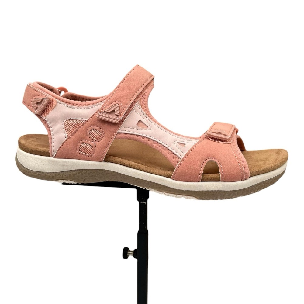 Earth Origins Womens Skylar Sport Comfort Sandal Size 9 Light Pink Adjustable
